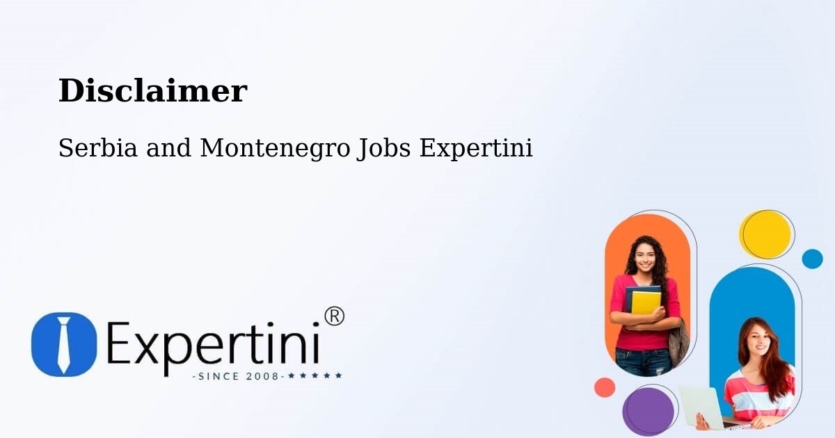 Disclaimer – Rougemont - Serbia and Montenegro Jobs Expertini